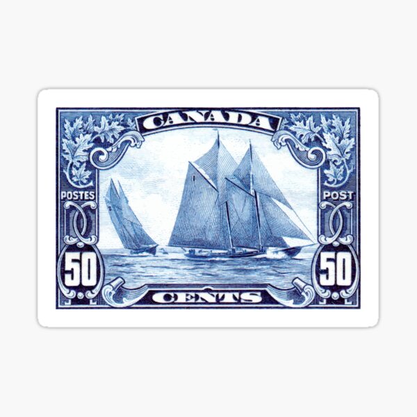 Item preview,  1929 Canada Schooner Bluenose Postage Stamp designed and sold by retrographics.