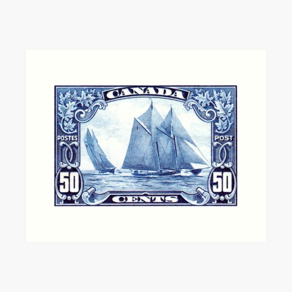 Item preview,  1929 Canada Schooner Bluenose Postage Stamp designed and sold by retrographics.