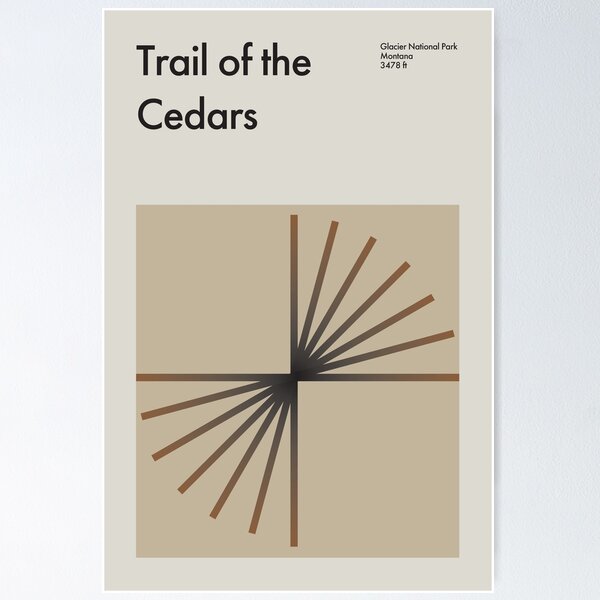 Item preview, Parque Nacional Trail of the Cedars Glacier designed and sold by kyravreeland.