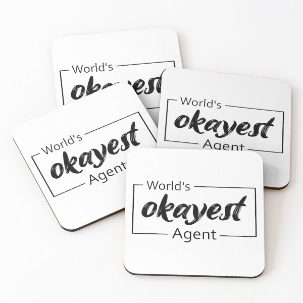 Item preview, World's Okayest Agent designed and sold by TiltedBearDsign.