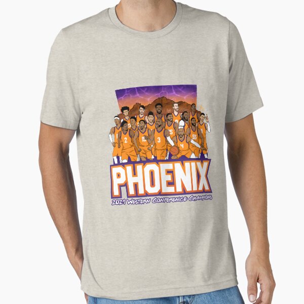 Vista previa del artículo con la obra «Campeones de la Conferencia Oeste de Phoenix 2021», diseñado y vendido por CraigAHamil.