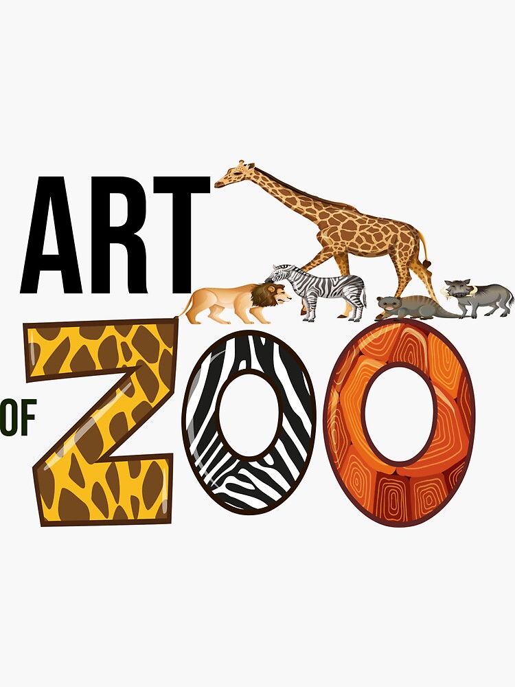 "Art of zoo" Sticker for Sale by Redbubble