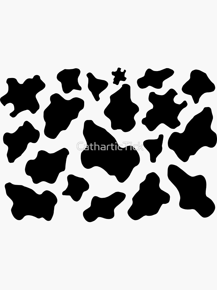 Moo cow print sticker Sticker for Sale by Mayas-Creations