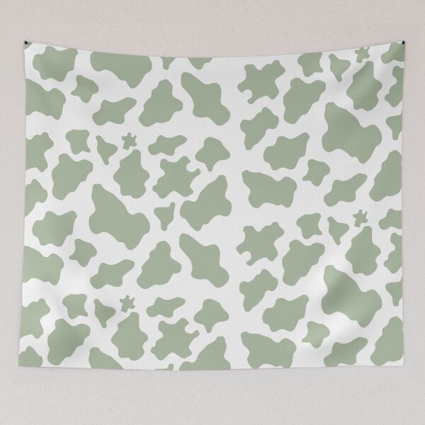 Item preview, Sage Green Cow Print designed and sold by CatharticTick.