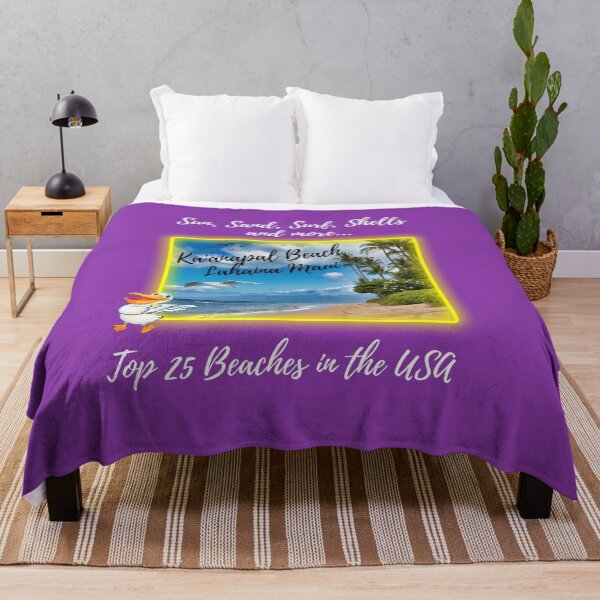 Item preview, Kaanapel Beach Lahaina Maui - best beach USA designed and sold by rocklegends99.