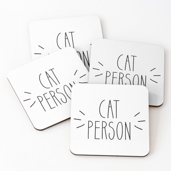 Item preview, Cat Person | Simple | Black designed and sold by princesnoozy.