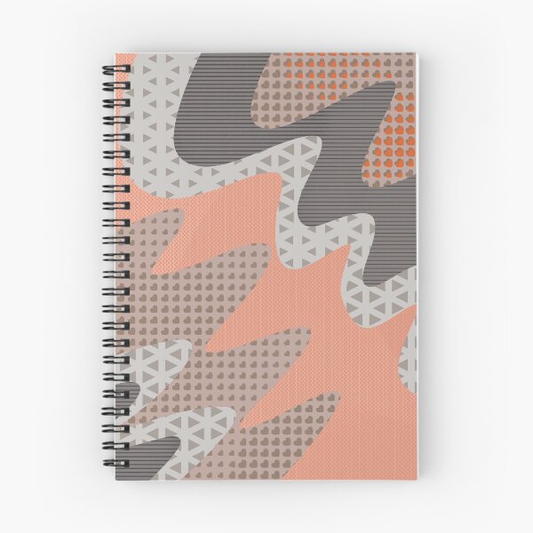 Item preview, ZigZag Grey, Orange, Salmon and Textures designed and sold by Neevyy.