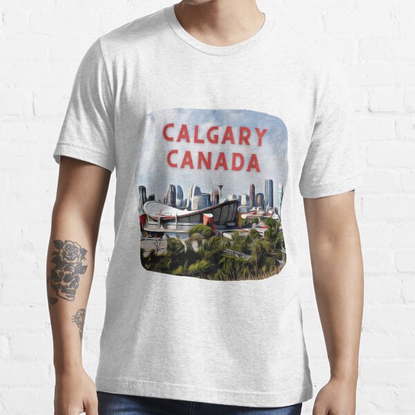 "Calgary Canada Skyline Painting" Tshirt for Sale by YegMark