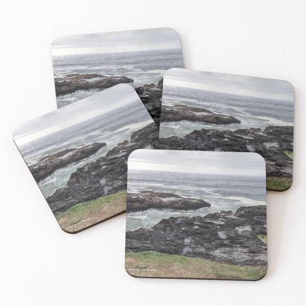 Item preview, Boys Braving the Trench near Thor's Well at the Beautiful Oregon Coast designed and sold by RachysPlace.