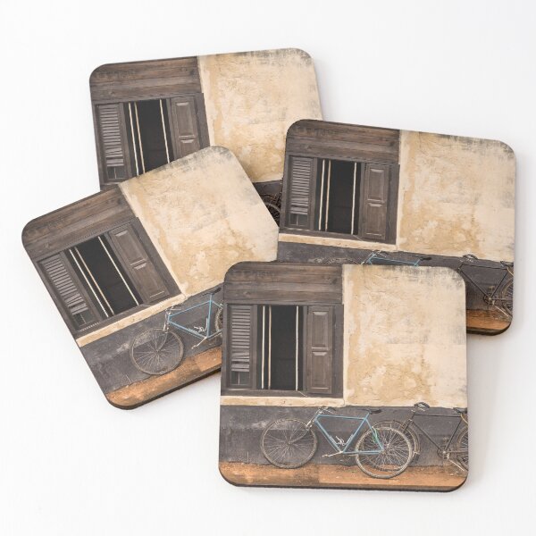 Item preview, Window and two bicycles leaning on the wall. designed and sold by GreissDesign.