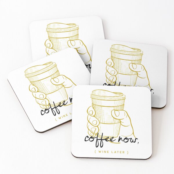 Item preview, Coffee now, Wine Later designed and sold by Apparel-City.