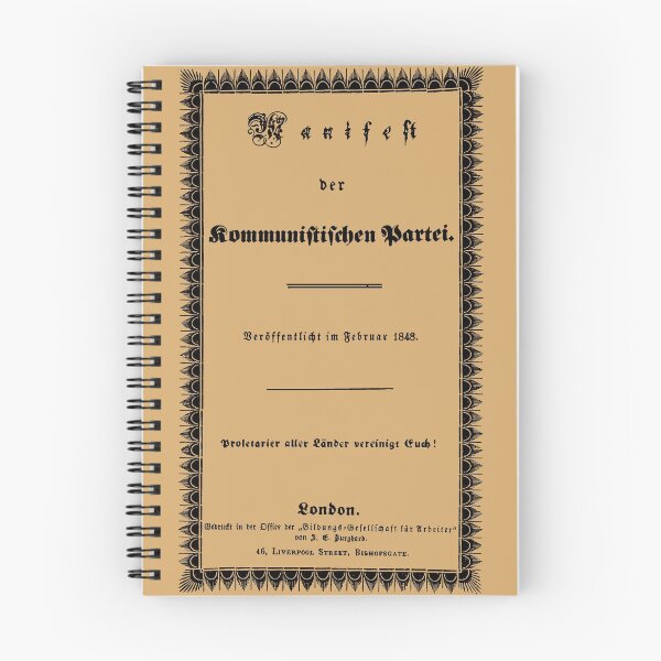 Item preview, Communist Manifesto Original Cover - Karl Marx, Socialist, Leftist, Marxist  designed and sold by SpaceDogLaika.