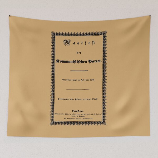 Item preview, Communist Manifesto Original Cover - Karl Marx, Socialist, Leftist, Marxist  designed and sold by SpaceDogLaika.