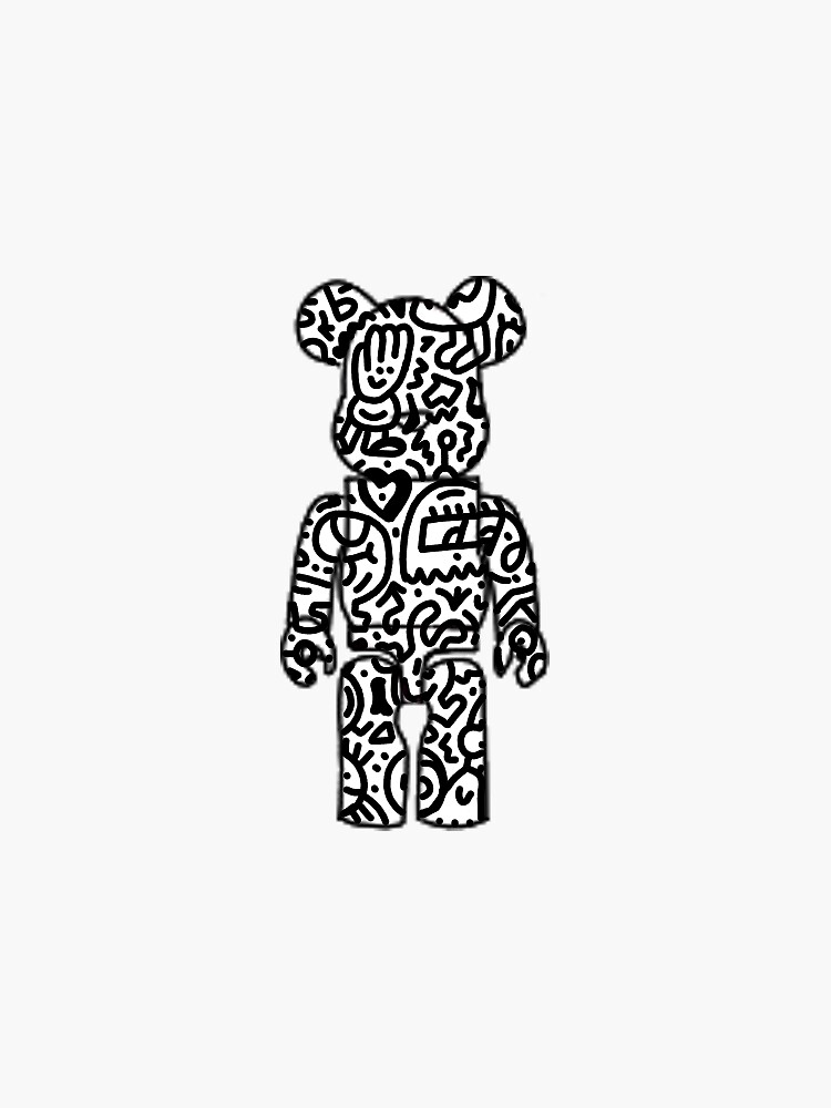 5 pcs bearbrick stickers