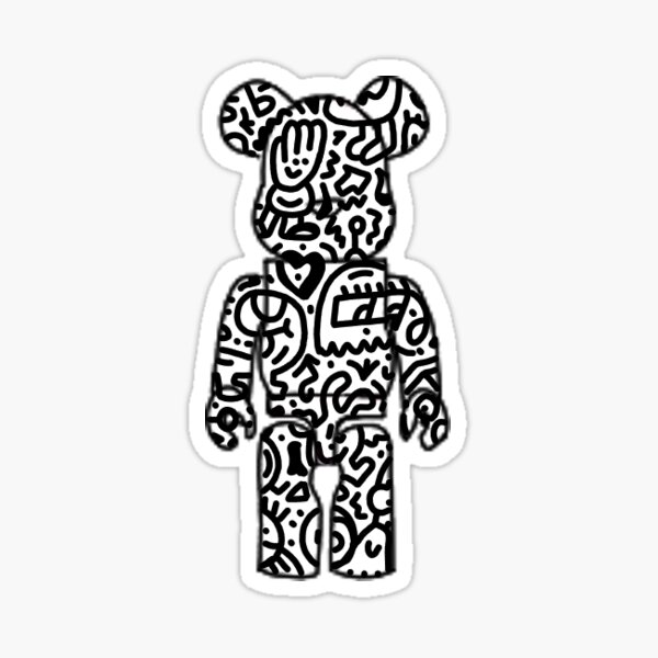 5 Pcs Bearbrick Stickers 