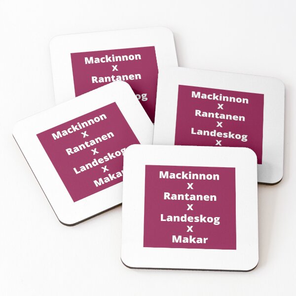 Item preview, Colorado Avalanche, Mackinnon x Rantanen x Landeskog x Makar designed and sold by adf-work.