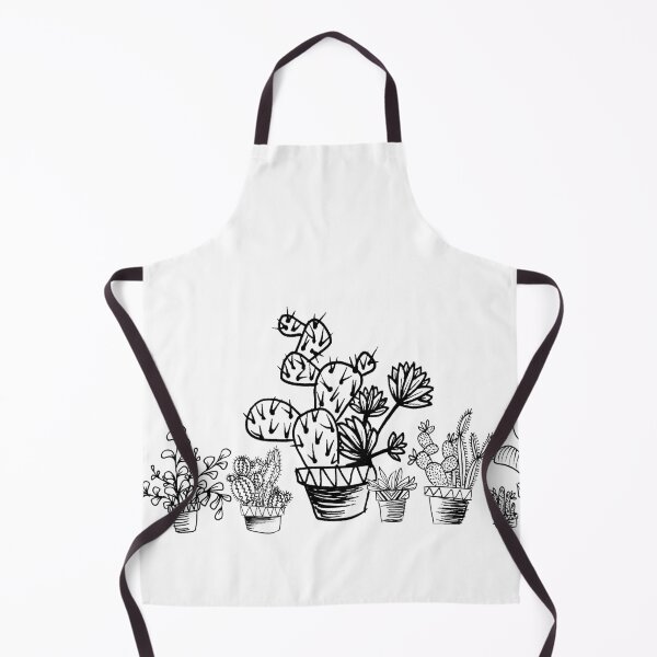 Item preview, Emma Jones Art - Monochrome Potted Cacti Garden designed and sold by emmajonesart.
