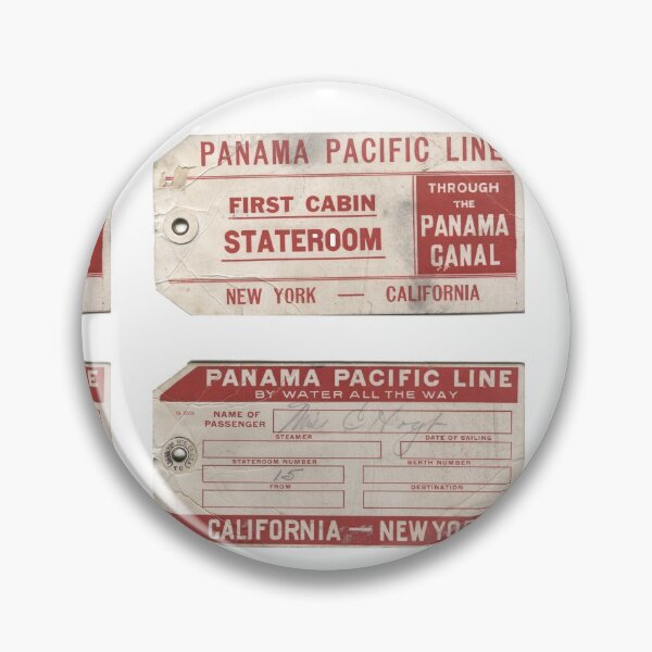 Item preview, Travel Vintage Steamer Ship Luggage Tags Panama Pacific Line designed and sold by KiwiHola.