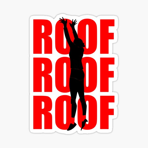 Item preview, ROOF ROOF ROOF Volleyball designed and sold by Oldroadie.