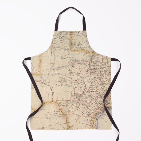 Item preview, Old Texas Map (1857) Vintage TX Lone Star State State Atlas designed and sold by BravuraMedia.