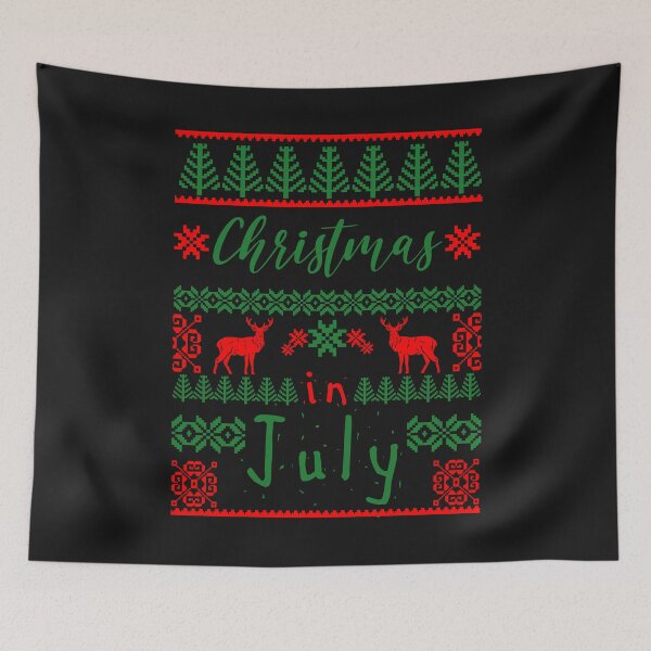 Item preview, Funny Christmas in July Summer Ugly Sweater Santa Xmas designed and sold by PatternFariss.