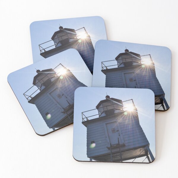Item preview, Grand Marais - Minnesota - Lighthouse with sunflare designed and sold by mkopka.