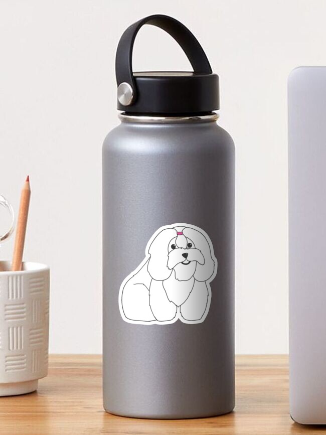 Thumbnail 1 of 3, Sticker, Coton de Tulear Pink designed and sold by MatejaLukezic.