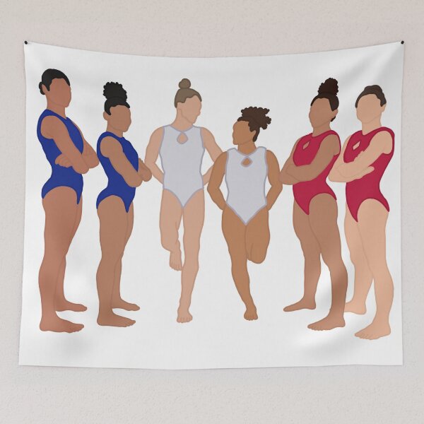 Item preview, French Women’s Gymnastics Team Tokyo Drawing  designed and sold by GrellenDraws.
