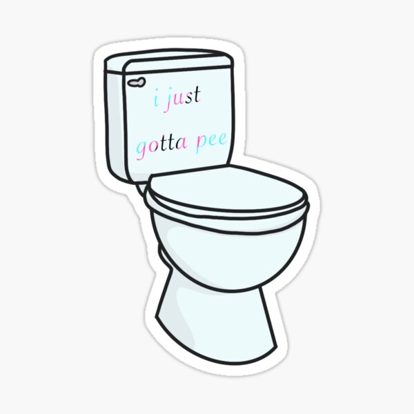 WC-Toiletten Aufkleber Emotion Pinkeln