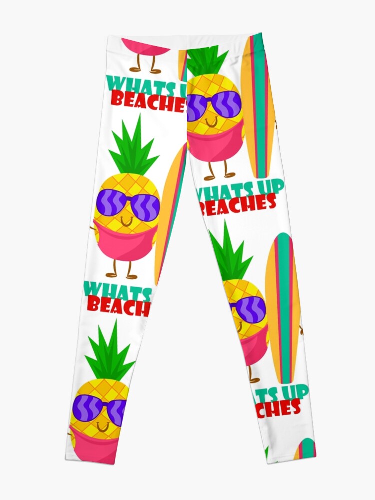 Disover Whats Up Beaches Cats Friends Leggings