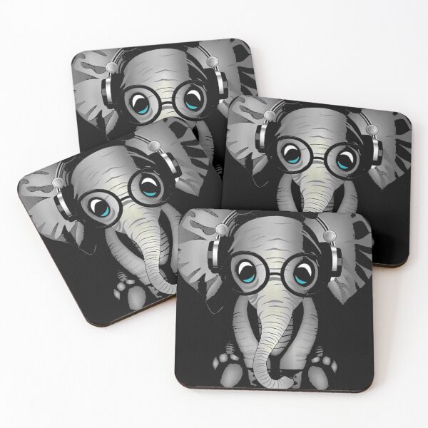Item preview, Baby Elephant DJ designed and sold by cassidyu.