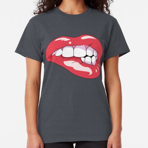 Lip Biting T-Shirts | Redbubble