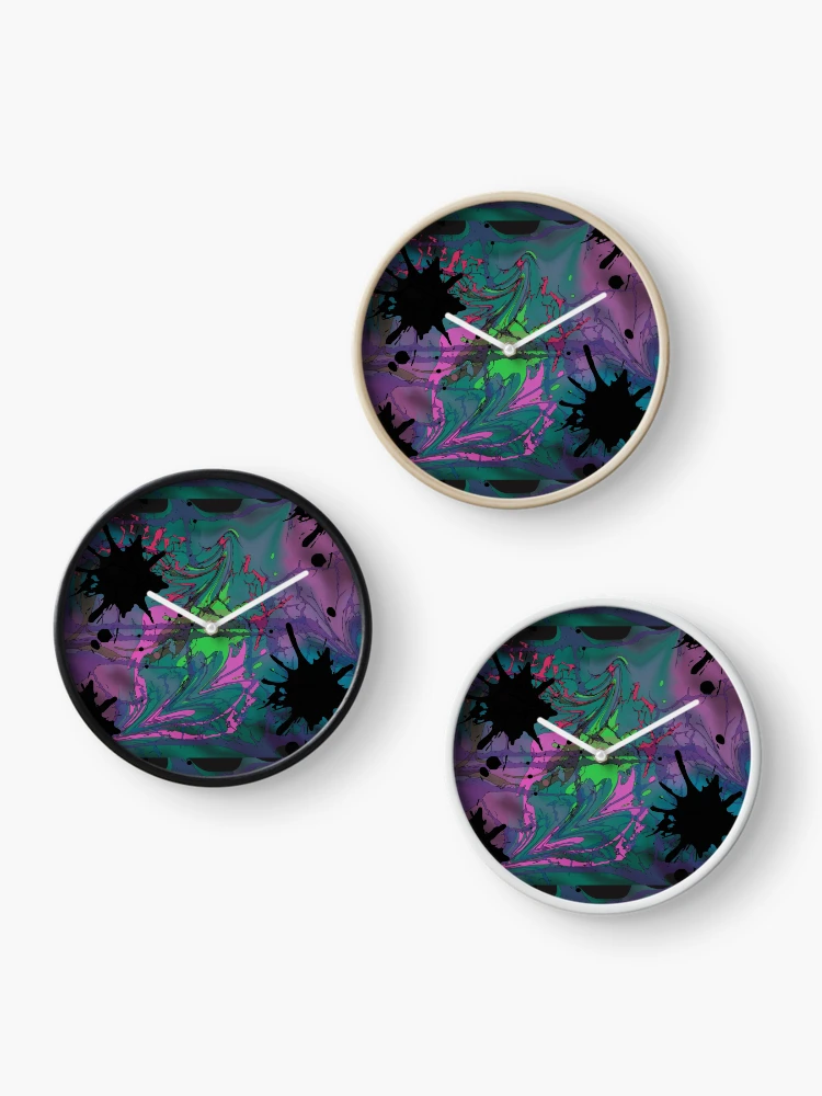 Thumbnail 3 of 4, Clock, Freud Ink Blot designed and sold by FreedomMuse.