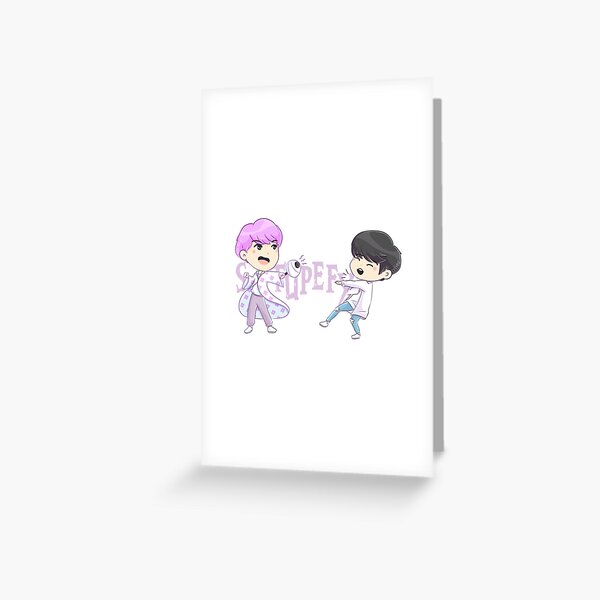 Jinkook wizards Greeting Card