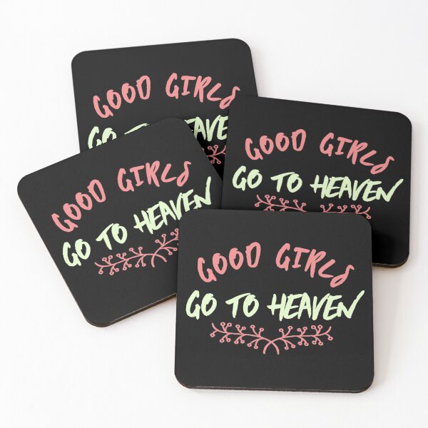 Item preview, Good girls go to heaven illustration typography designed and sold by Fiona Shorts.