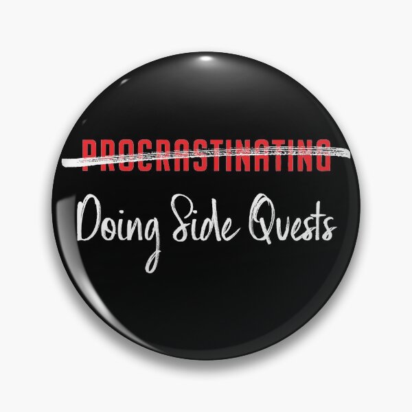 Item preview, Not Procrastinating, Doing Side Quests (for Black / Dark Background) designed and sold by Anonymouse Apparel.