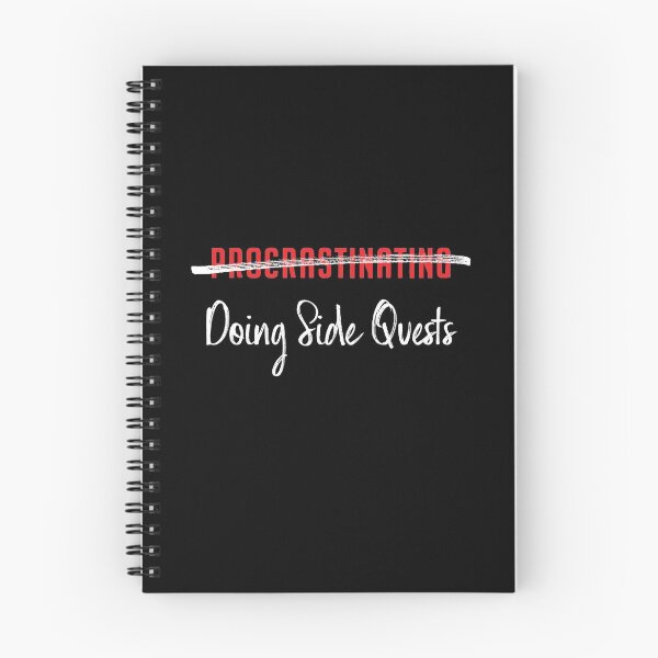 Item preview, Not Procrastinating, Doing Side Quests (for Black / Dark Background) designed and sold by Anonymouse Apparel.