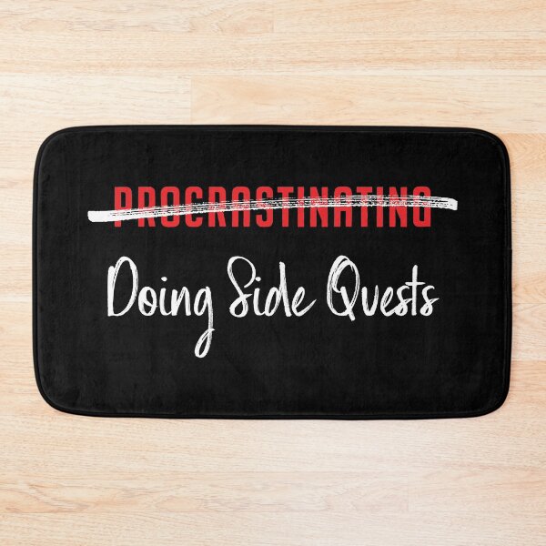Item preview, Not Procrastinating, Doing Side Quests (for Black / Dark Background) designed and sold by Anonymouse Apparel.