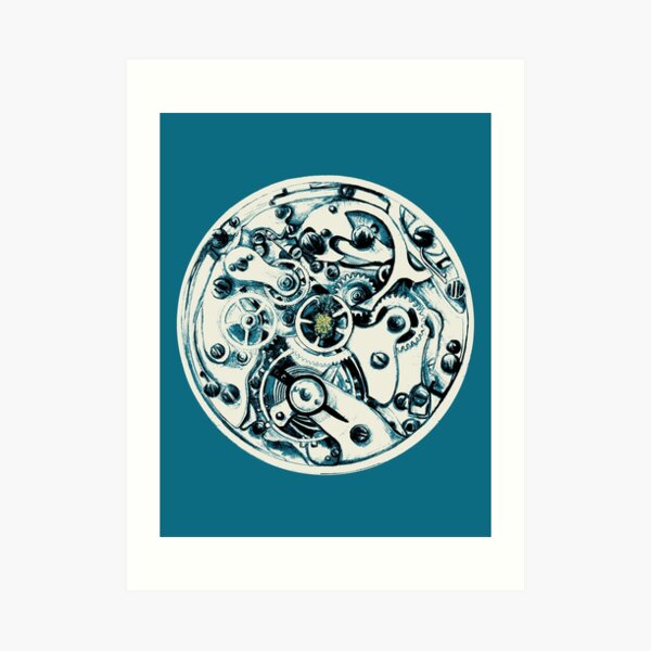 Clockwork Pineapple Art Print