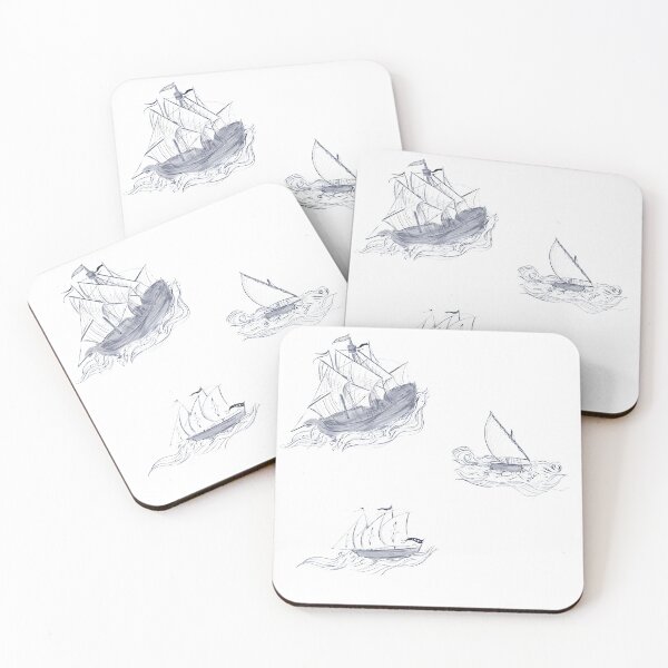 Item preview, Ships On the Great Sea (Sticker Pack) designed and sold by M.R. Spann.
