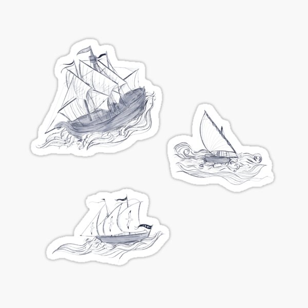 Ships On the Great Sea (Sticker Pack) Sticker