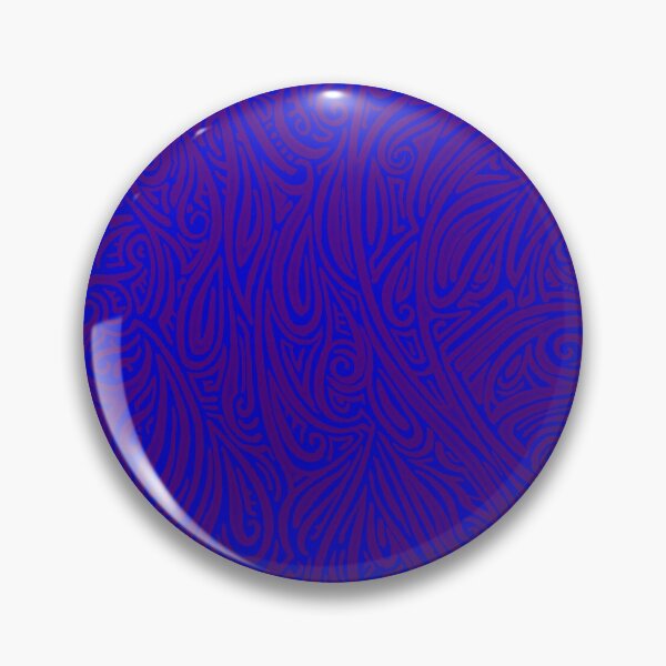 Item preview, Swirling Abstract Line Art in Purple on Blue designed and sold by MathenaArt.