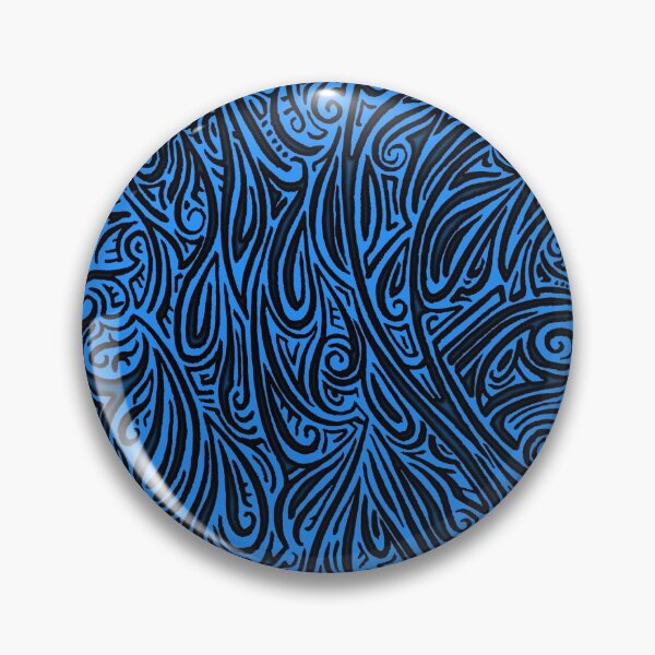 Item preview, Swirling Abstract Line Art in Black on Light Blue designed and sold by MathenaArt.