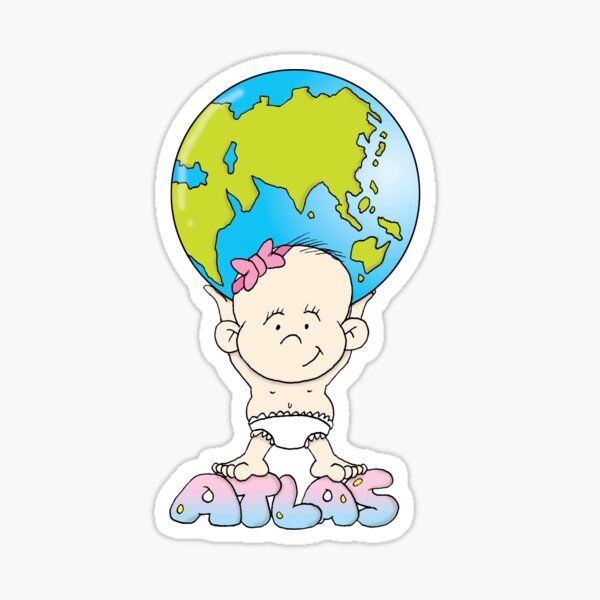 baby atlas Sticker