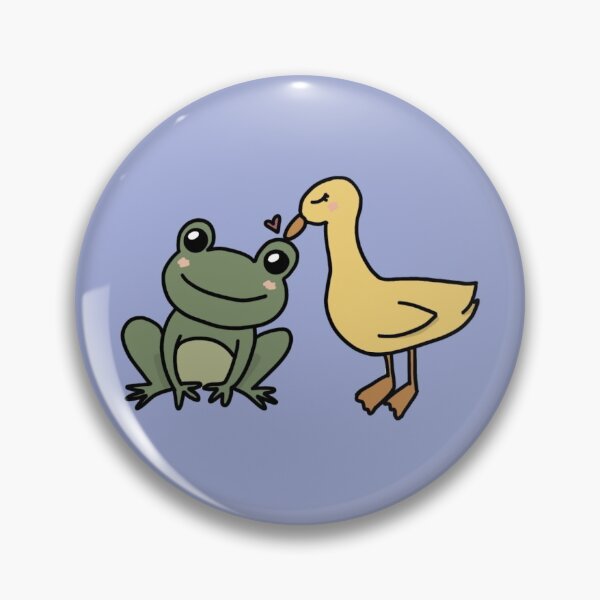 Item preview, duck and frog in love! designed and sold by youknowcami.