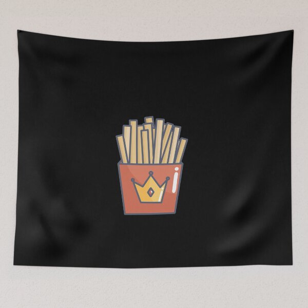 Aperçu de l'œuvre Fast Food Pommes de terre frites dessinés à la main créée et vendue par LittleFlairTee.