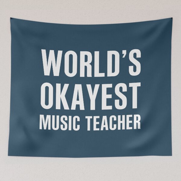 Item preview, World's Okayest Music Teacher designed and sold by CeciLop.