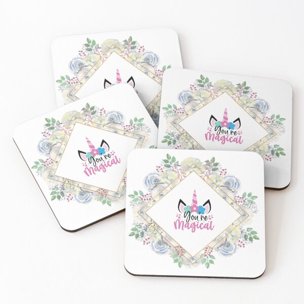 Item preview, Unicorn You are Magical Flower Frame  designed and sold by OCS-LLC.