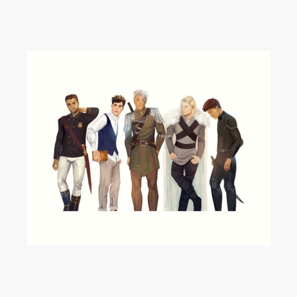 Men from Throne of Glass Art Print