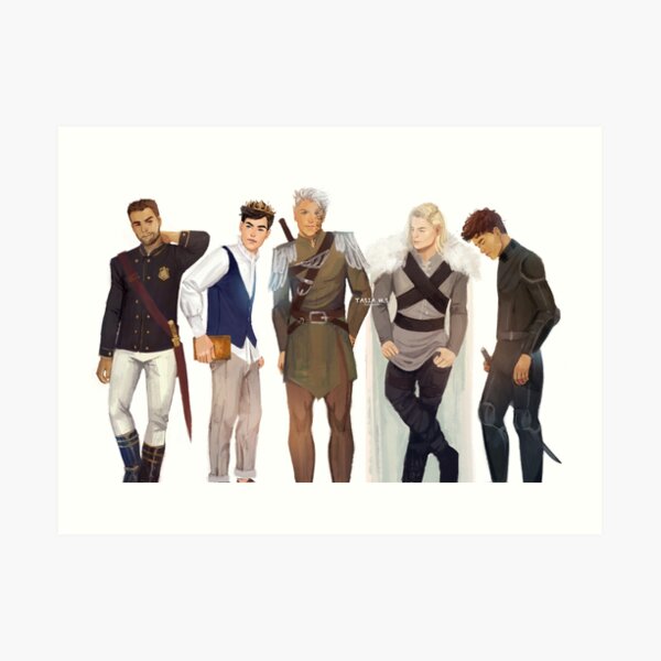 Men from Throne of Glass Art Print